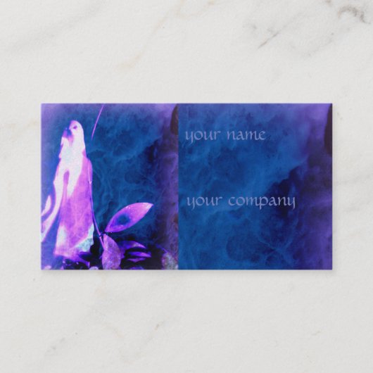 Vertrouw gebaseerd visitekaartje, biddend figuur o visitekaartje (Voorkant)