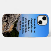 Vertrouw God aan mijn rechterhand Psalm 16:8 Bijbe Case-Mate iPhone Case (Achterkant (horizontaal))