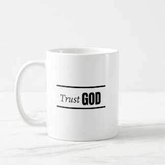 Vertrouw God Christelijke Spreuk Geloof Minimalist Koffiemok