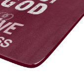 Vertrouw God Leef Onbevreesd Glas Snijplanken Fees (Hoek)