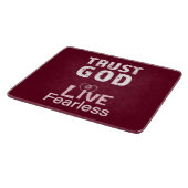 Vertrouw God Leef Onbevreesd Glas Snijplanken Fees (Hoek)