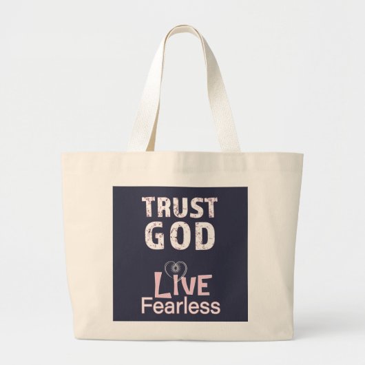 Vertrouw God Leef Onbevreesd Tassen Christelijke V (Voorkant)