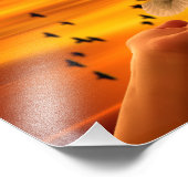 Vertrouw God met Dove in Hand Foto Afdruk (Hoek)