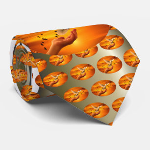 Vertrouw God met Dove in Hand Stropdas