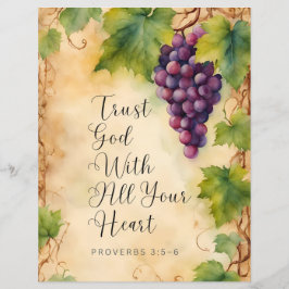 Vertrouw God Met Je Hele Hart Spreuken 3:5-6 Flyer