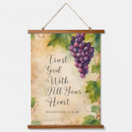 Vertrouw God Met Je Hele Hart Spreuken 3:5-6 Hangend Wandkleed