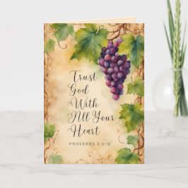 Vertrouw God Met Je Hele Hart Spreuken 3:5-6 Kaart