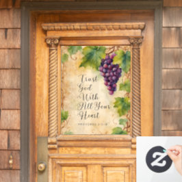 Vertrouw God Met Je Hele Hart Spreuken 3:5-6 Raamsticker