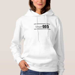 Vertrouw GOD Minimalistische Christelijke Trui Hoodie