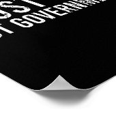 Vertrouw God niet Regering Poster (Hoek)