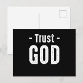 Vertrouw God Religie Believer Faith Church Pray Gi Briefkaart (Voorkant / Achterkant)