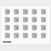 Vertrouw God Ronde Sticker (Vel)