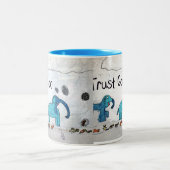 Vertrouw God Tweekleurige Koffiemok (Center)