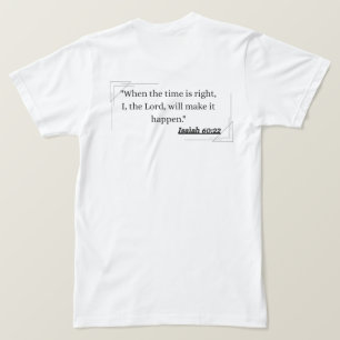 Vertrouw God Versierd Kruis Christelijk Citaat T-S T-shirt