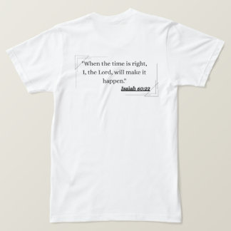 Vertrouw God Versierd Kruis Christelijk Citaat T-S T-shirt
