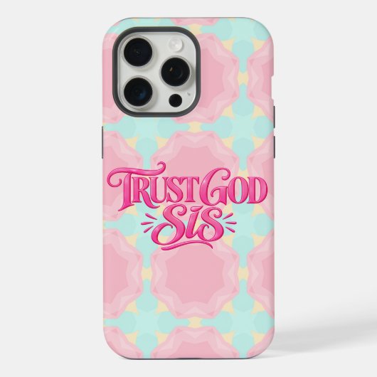 Vertrouw God Zus iPhone Hoesje (Achterkant)