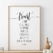 Vertrouw hem altijd, psalm 62:8 poster