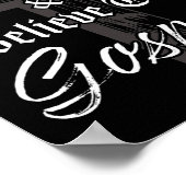 Vertrouw het evangelie: Christelijke waarheidsgraf Poster (Hoek)