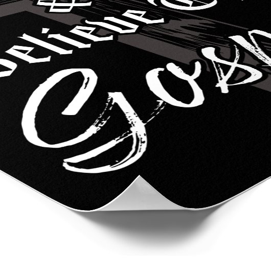 Vertrouw het evangelie: Christelijke waarheidsgraf Poster (Hoek)