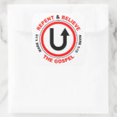 Vertrouw het evangelie: Jezus Christelijke gelovig Vierkante Sticker (Tas)