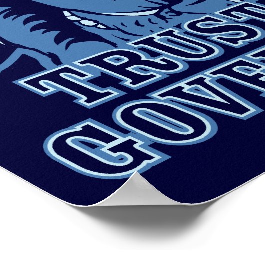 Vertrouw het Poster van de regering (Hoek)