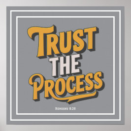 Vertrouw Het Proces Christelijke Typografie Inspir Poster