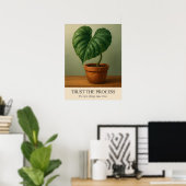 Vertrouw het Proces Motiverende Botanische Muurkun Poster (Thuiskantoor)