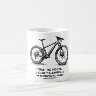 Vertrouw Het Proces Wielrennen Schets Fiets Motiva Koffiemok