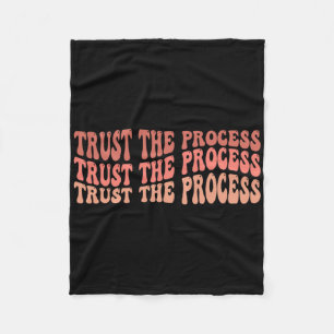 Vertrouw Het Proces Zelfliefde Inspirerende Spreuk Fleece Deken