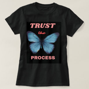Vertrouw het Proces Zwarte Halve Mouwen T-Shirt –