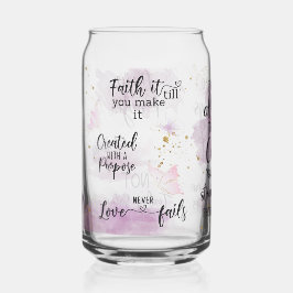 Vertrouw het tot je het maakt blikvorm glas