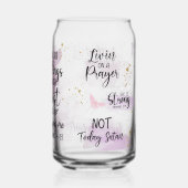 Vertrouw het tot je het maakt blikvorm glas (Achterkant)