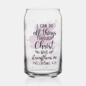 Vertrouw het tot je het maakt blikvorm glas (Links)