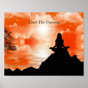 Vertrouw het Universum Spirituele Inspirerende Quo Poster