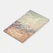 Vertrouw. Hoop. Liefde. Post-it notities Post-it® Notes (Schuin)