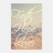 Vertrouw. Hoop. Liefde. Post-it notities Post-it® Notes (Voorkant)