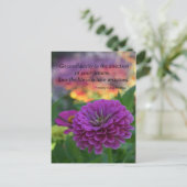 Vertrouw in de richting van je dromen briefkaart (Staand voorkant)