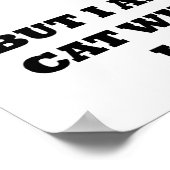 Vertrouw in katten grappige poster (Hoek)