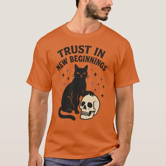 VERTROUW IN NIEUWE BEGINNEN. T-SHIRT (Voorkant)