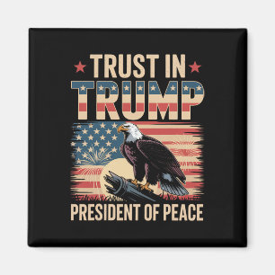 Vertrouw in Trump President van Vrede  Magneet
