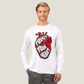 Vertrouw je hart Tri-Blend shirt (Voorkant)
