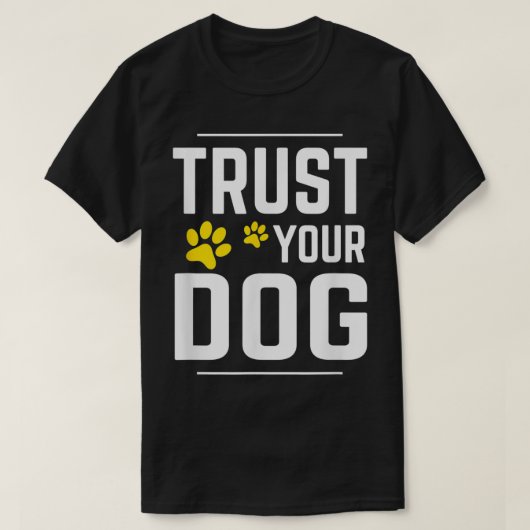 vertrouw je hond voor een hondentraining hond agil t-shirt (Design voorkant)
