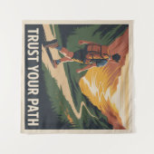 Vertrouw je pad wandkleed (Voorkant (horizontaal))