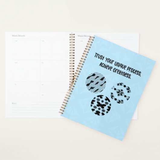 Vertrouw Je Unieke Proces Bereik Grootheid Planner (Display)