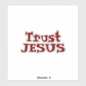 ‘Vertrouw JESUS’ Christelijke Quote  Sticker (Vel)