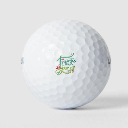 Vertrouw jezelf golfballen (Voorkant)