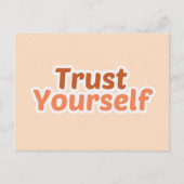 Vertrouw jezelf Minimalistische Boho Motiverend Briefkaart (Voorkant)