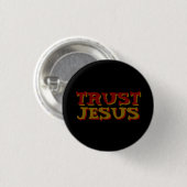 Vertrouw Jezus Christelijk Geloof Quote Ronde Button 3,2 Cm (Voorkant /achterkant)