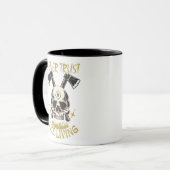 vertrouw levende gothic en horrorfans nooit mok (Voorkant links)