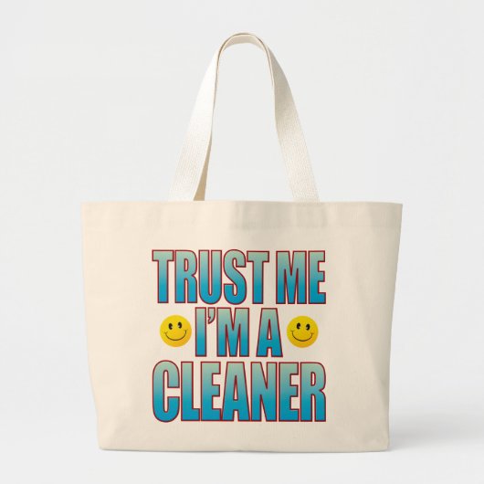 Vertrouw me aan Cleaner Life B Grote Tote Bag (Voorkant)